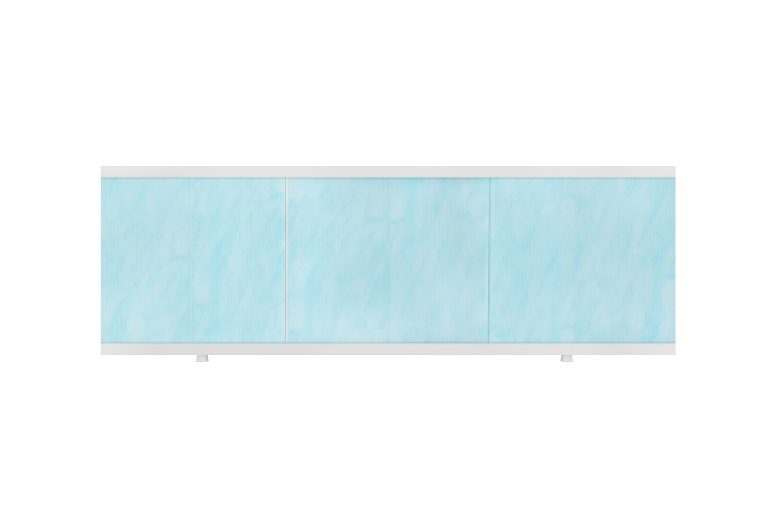 Экран под ванну алюминевый профиль AL L-1,5 голубой мрамор w